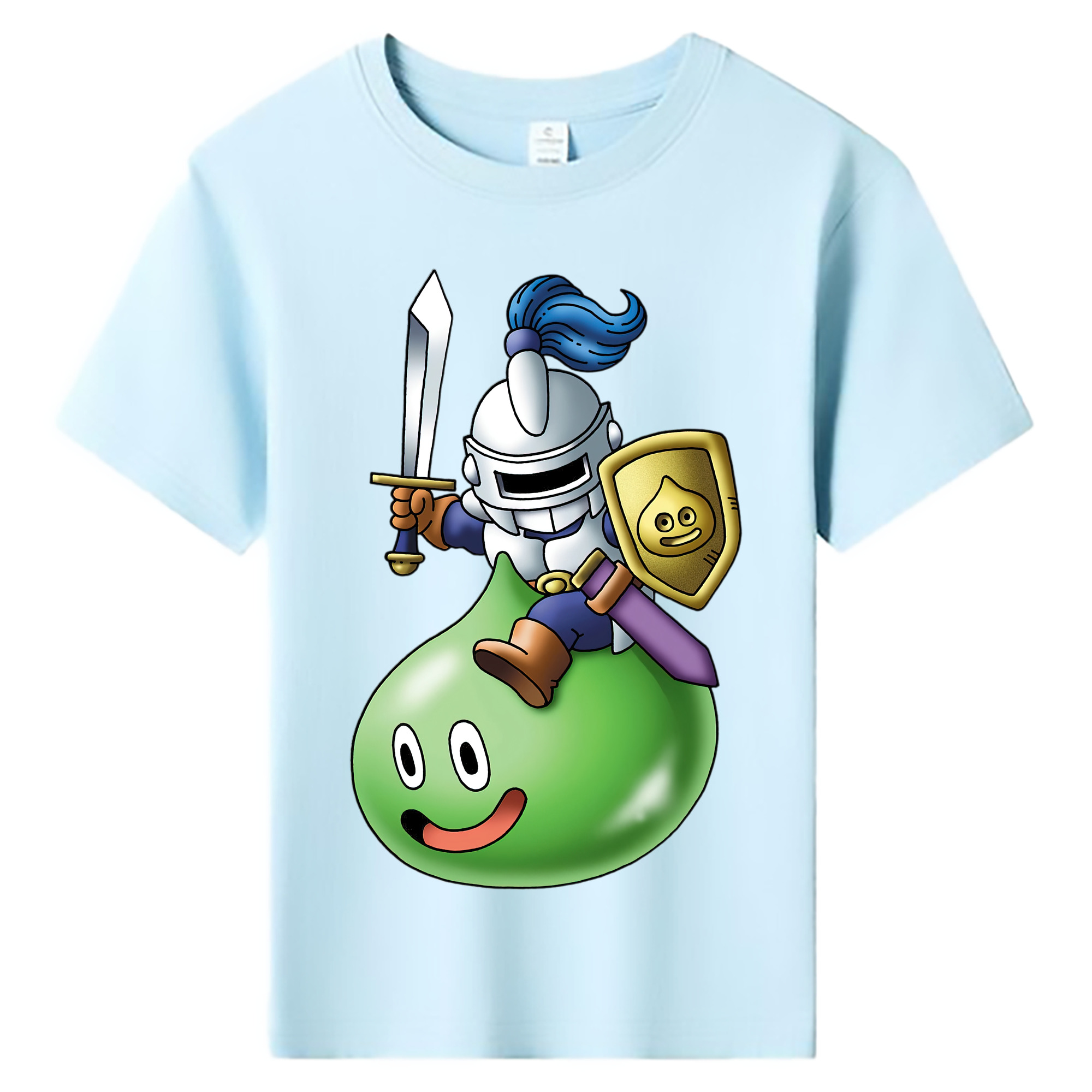 （画像用） ドラゴンクエスト Doragon Kuesuto Dragon Quest 綿100％キッズTシャツ（フロントプリント）